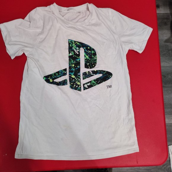 H&M Playstation Official Licensed T-shirt white Youth size us 20 - Picture 1 of 4